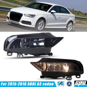 Cpw Wj30-0798-11 For 2015-2016 Audi A3 Sedan Fog Lights Black Housing Smoke Lens Foglamps