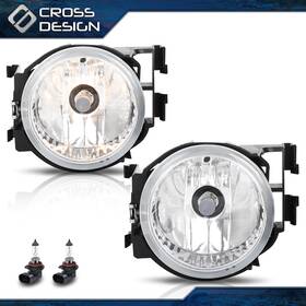 Big040728 Crossdesign 2pcs Fog Lights With Halogen Bulbs Fit For Subaru Outback Legacy Impreza Wrx Sti