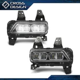 Big040733 Crossdesign Led Driving Lamp Front Fog Light Kit Fit For 20-2022 Kia Telluride Left Right