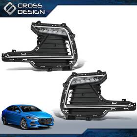 Big042407 Crossdesign Led Daytime Running Light With Turn Lamp Fit For 17-18 Hyundai Elantra Sport Drl Big042407 Crossdesign Led Daytime Running Light With Turn Lamp Fit For 17-18 Hyundai Elantra Sport Drl