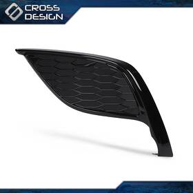 Big0606-1 Crossdesign Fits 21-24 Toyota Camry Xse Se Front Bumper Fog Cover Left Side Gloss Black