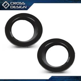 Big1114-7 Crossdesign Fog Light Bezel Cover Ring Pair Left And Right Fits 02-09 Land Rover Range