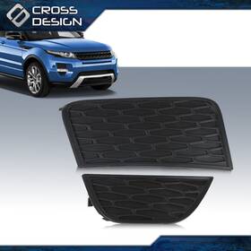 Big120310 Crossdesign 2x Right Bumper Fog Light Cover Bezel Fit For Land Range Rover Evoque 2012-2015