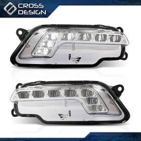 Big20260204-11 Crossdesign Fits 10-16 Mercedes W212 E350 400/550 Pair Led Daytime Running Light Fog Lamp