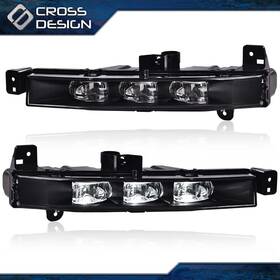 Ht-02flb1120awt Crossdesign Fit For Bmw G11 G12 740i 750i 2016-2018 Led Drl Fog Lights Lamp Front Lh&rh