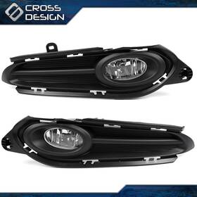 Ht-02hla1309awt Crossdesign Fit For Honda Hrv Hr-v Bumper Fog Lamp Light W Cover Driver Passenger 2016-2018