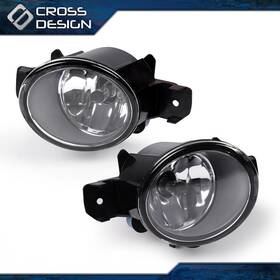 Ht02hla1604awt Crossdesign Replacement Fog Lights Lh&rh Fit For Nissan Altima Maxima Rogue Sentra 2004-2017