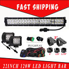 Cxd-0102-120hm36tis-btdt-8469 Turbo Sii Led Light Bar Plug Play Bracket Auto Ute