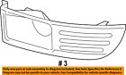 Da8z17e811ba Ford Oem Flex Foglight Fog Driving Light Bezel Left