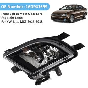 16d941699 Darupsun Front Left Bumper Clear Lens Fog Light Lamp For Vw Volkswagen Jetta 2015-2018