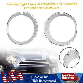 51117248792 Darupsun 51117248791 Front Bumper Fog Light Lamp Cover Bezel For Mini Cooper R55 R56 R57 R58 R59