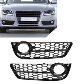 Dictorcoltdusa 210000415487 1 Pair Honeycomb Mesh Front Bumper Fog Light Grille Cover For Audi A5 2008-2011