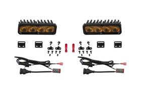 Dd8703 Diode Dynamics Ss6 Sport Sae Yellow Led Fog Light Kit For 22-26 Toyota Tundra
