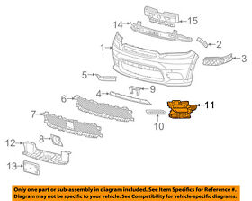 68307809aa Dodge Chrysler Oem Front Bumper-foglight Fog Light Bezel Trim Left