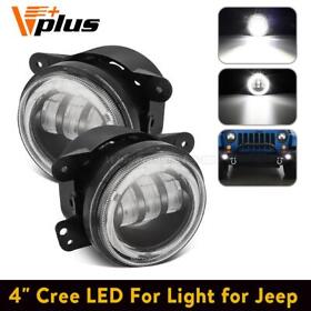 53011021460t8mu Dot Approved 4inch Round Halo Angel Eyes Fog Light For Chrysler Cherokee H16 5202