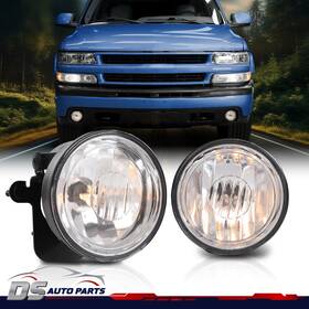 Dsa694264 Ds-auto-parts Fog Lights Driving Bumper Clear Lamp Fit For 2004-2006 Chevy Suburban Tahoe Z71