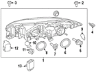 Dt1z-13008-d Ford Dt1z13008d Genuine Oem