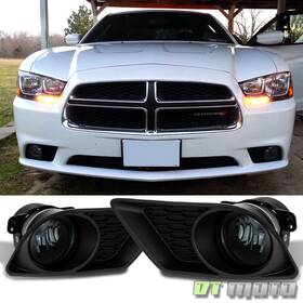 Dtmoto 887769614668 Smoked 2011-2014 Dodge Charger Bumper Fog Lights Lamps 11 12 13 14 Left Right