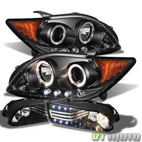 Sc2519104 Dtmoto Black 08-10 Scion Tc Projector Led Headlights Driving Fog Lamps With Switch