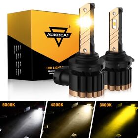 Mo-xd000285-a Dual Color Auxbeam 9006 Led Fog Light Bulbs 6500k 4500k 3500k Three Mode Version