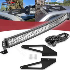 288w Dyso 5469 Fit 93-98 Jeep Grand Cherokee Zj Curved Led Light Bar Upper Windshield Kits