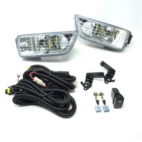 Foli013-lb01 Ecs-auto For 2006 2007 Honda Accord Jdm Style Sedan 4dr Led Fog Lights Clear Lens With Wire