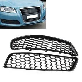 Efmotorshop 211100682571 2pcs Front Bumper Mesh Fog Light Cover Without Hole For Audi A3 8p 2009-13