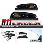 Epandahouse29536 Epandahouse For Honda Civic Yellow Lens Fog Lights Assemblies White