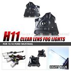 Epandahouse29569 Epandahouse For Ford Mustang Clear Lens Fog Lights Assemblies White