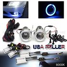 Epandahouse31148 Epandahouse Projector Fog Lights Blue Led Angel Eyes Dual Switch