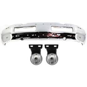 16546262 Evan-fischer Front Bumper Fog Light Kit For 1999-2001 Dodge Ram 1500 1999-02 2500 Chrome