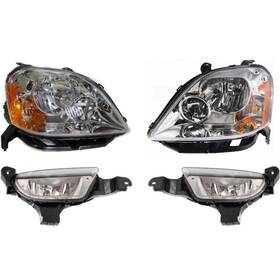 16578571 Evan-fischer Headlight Kit For 2005-2007 Ford Five Hundred Left And Right 4pc