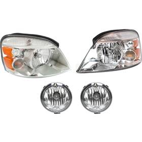 16579430 Evan-fischer Headlight Kit For 2004-2007 Ford Freestar Left And Right 4pc
