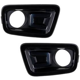 16988215 Evan-fischer Fog Light Trim Set For 2018-2019 Nissan Titan Front Driver And Passenger Side