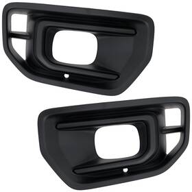 17910622 Evan-fischer Pair Set Of 2 Fog Light Trims Driving Lamp Front Driver And Passenger Side