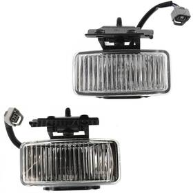 55055274ab Evan-fischer 1997-2001 Jeep Cherokee Fog Light Set Lh Rh Clear Lens With Bulbs Driver Passenger