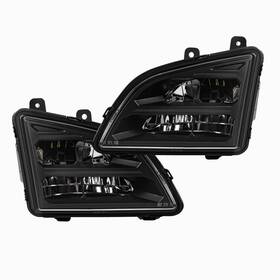 01-804y03 Everesthd Pair Set Front Bumper Fog Light Fit For 2018-up Volvo Vnl Full Led Lh&rh