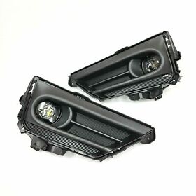 Msleb-pksafl-ldn0202 Fit 20-21 Honda Cr-v Led Round Fog Light Set With Switch Black Bezel Bracket Wires