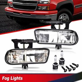 Z-02flb4330awt Fit For 1999-2002 Gmc Sierra Pair Fog Light Driving Lamp Left And Right New