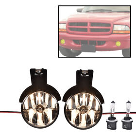 Alo051111 Fit For 97-00 Dodge Dakota 98-00 Durango Left And Right Bumper Fog Lights Smoke
