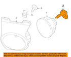 Fl3z13466a Ford Oem-foglight Fog Light