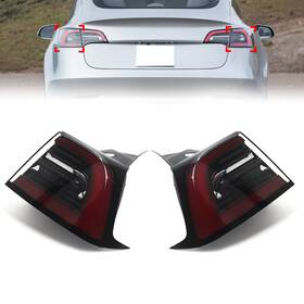 Flashbuyeasy 412000152328 Tail Lamp Outer Rear Lights 4 Pins Fit Tesla Model 3 Y 2020-2023 Pair