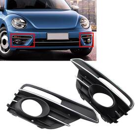 Flashbuyeasy 412000192430 Front Bumper Fog Light Lamp Grill Bezel Cover For Vw Beetle 2016-2019 2018