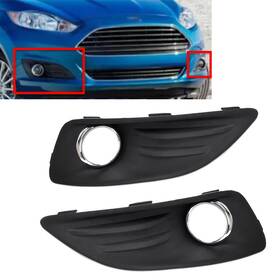 Flashbuyeasy 412000324961 Front Bumper Fog Light Lamp Frame Cover For Ford Fiesta 2013-2019 Pair