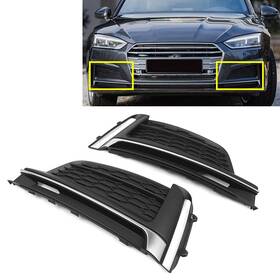 Flashbuyeasy 510001263316 Front Bumper Fog Light Lamp Grill Bezel Cover For Audi A5 S5 2017-2020 19