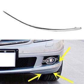 Flashbuyeasy 550753621071 For Mercedes C-class W204 2007-2010 Avantgarde Front Bumper Chrome Trim Left