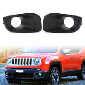 Flashbuyeasy 610000145993 Front Bumper Fog Lights Cover Fit Jeep Renegade Latitude/limited / Sport 15-18