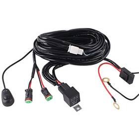 Kf079us Fly Kan 10ft Led Light Wiring Harness Kit Dual Output With Dt Female Connector 2