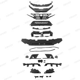 Eb3zwfciv2222pc Fofuyey 22pc For Civic 2022-24 Front Bumper Support Cover Grille Mesh Fog Light Bracket