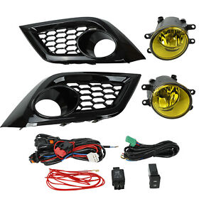 W58532 Fog Lights Amber Lens Complete Kit For 2016 2017 2018 Scion Toyota Corolla Im